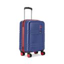 Safari Zany 55 Cms Small Cabin Polycarbonate Hardsided 8 Wheels Suitcase/Trolley Bag with TSA Lock (Midnight Blue)...