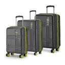Safari Zany Recessed Tsa Lock, (Cabin & Check-in) Polycarbonate Trolley Spinner Luggage Set of 3...