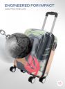 Safari Aurum Printed USB Charging Port Hard Cabin Suitcase- 74L...