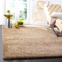 SAFAVIE Export Quality Microfiber Carpets Rugs Shaggy for Living Room | Drawing Room | Bedroom | Home Decoration | Thickness 5 CM (3X5 FEET, Beige)...