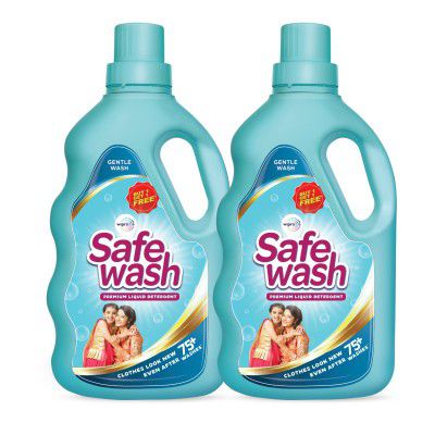 Safewash Liquid Detergent 1Kg + 1Kg (Bottle)
