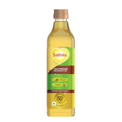 Saffola Cold Pressed Groundnut Oil | 100% Cold Pressed Groundnut Oil 