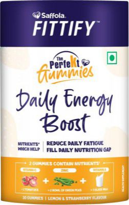Saffola Fittify Fittify The Perfekt Gummies For Daily Energy Boost Multi Vitamins&Minerals 30Nos  (144 g)