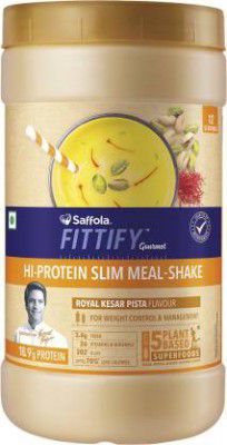 Saffola Fittify Gourmet Slim Meal Shake Whey Protein  (420 g Royal Kesar Pista)