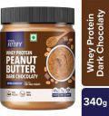 Saffola Fittify Whey Protein Peanut Butter Dark Chocolaty Extra Crunchy 340 g...