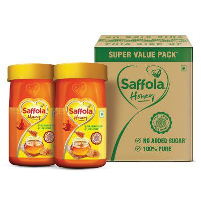 Saffola Honey 100% Pure & Natural, Super Value Pack - 600g