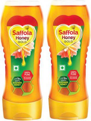 Saffola Honey Gold, 100%pure Kashmir Honey, Squeezy pack  (2 x 350 g)