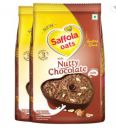 Saffola Oats with Nutty Chocolate, Healthy & Tasty, Anytime Snack, 800g Pouch  (2 x 400 g)...