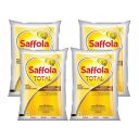 Saffola Total Refined Cooking Oil | Blended Rice Bran & Safflower Oil | Helps Manage Cholesterol | Pouch, 4 X 920 g...