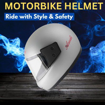 Sage Square Audi Full Face Clear Visor Helmet | ISI Certified | High Standard Safety | Extra Comfort & Stylish