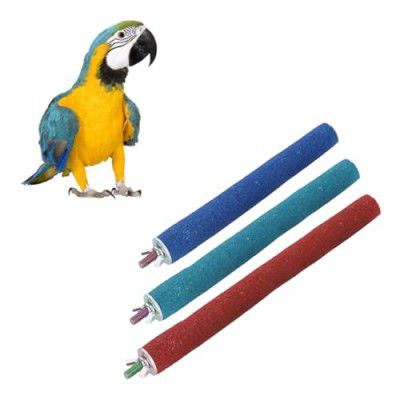 Sage Square Perch Combo of 6, 8 & 10 inches Natural Wood Rough Sand Perches | (Pack of 3)