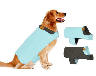 Sage Square Soft and Warm Dog Winter Coat, Stylish Dog Winter Coat