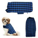 Sage Square Winter Coloured Dog Coat (Blue & Black, Extra Small)...