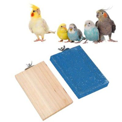 Sage Square Wooden Stand Sand Platform Made of Natural Wood, Combo of Two (3 * 4 & Sand 3 * 4 inch) 