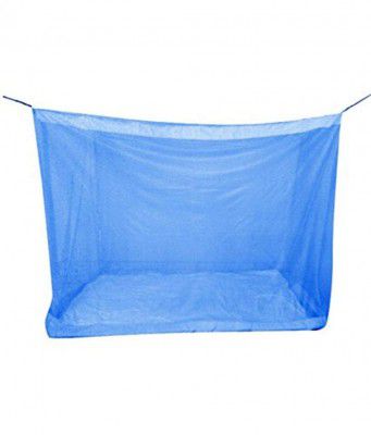 Sahji Creation Best Quality Single Bed Blue Mosquito net 4X6.5 Feet