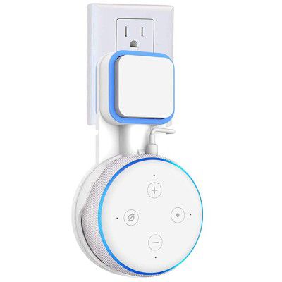 SAIFSMART Outlet Wall Mount Hanger Holder for Dot 3rd Gen, Compact Bracket Case Plug and Built-in Cable Management