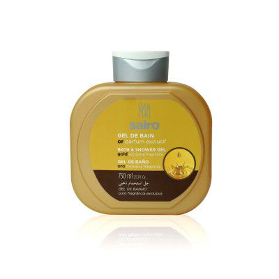 Sairo Gold Shower Gel [ Imported from SPAIN ] Deeply soft skin, Long Lasting Fragrance Body wash 750ml