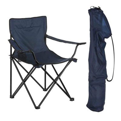 Saiyam Portable Folding Chair with Arm Rest and Cup Holder