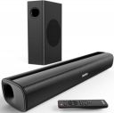 Saiyin Sound Bars for TV with Subwoofer, 2.1 Deep Bass Small Soundbar Monitor Speaker Home Theater...