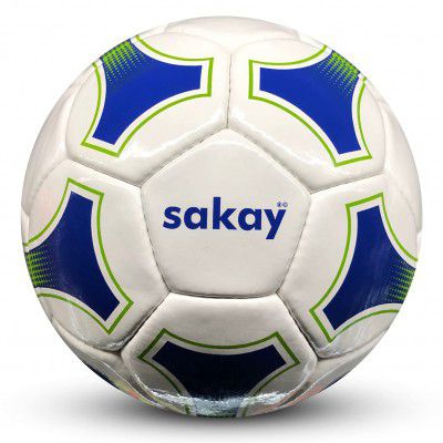 SAKAY Trainning PU Football Size 5 White N Blue