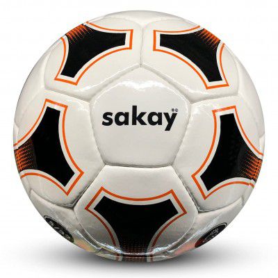 SAKAY Trainning PU Football Size 5 White N Orange