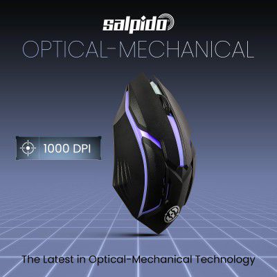 Salpido M27 Wired USB Optical Gaming Mouse (Black)