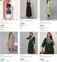 Samah Womens Kurtas Starts at Rs 184| Upto 90% Off...