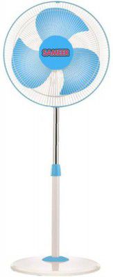 Sameer Joy Farrata Stand Fan | 400 mm Ultra High Speed 3 Blade Pedestal Fan (Blue, White, Pack of 1)