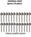 Sammyimpact Ninki Fresh Premium Stainless Steel Spoon Set Steel Table Spoon Set (Pack of 24)...