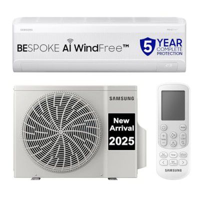 [2025 Model] Samsung 1.5 Ton 3 Star Windfree AI Inverter Smart Split AC (2025 Model BESPOKE AI AR60F19D1XW)