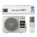 Samsung 1 Ton 3 Star Digital Inverter Split AC (5 Step Convertible, AR50F12D0LHNNA, White)...
