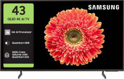Samsung 108 cm (43 inch) QLED Ultra HD (4K) Smart Tizen TV 2025 Edition with Vision AI (QA43QEF6AULXL)