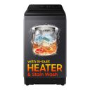 Samsung, 10kg, 5 Star, Eco Bubble, Hygiene Steam, Quick Wash, Magic Dispenser Fully-Automatic Top Load Washing Machine, WA40F10H2BTL, Black Caviar...
