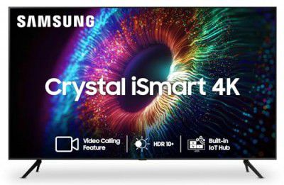 Samsung 163 cm (65 inches) Crystal iSmart 4K Ultra HD Smart LED TV UA65CUE60AKLXL (Black)