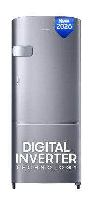 Samsung 183 L, 3 Star, Digital Inverter, Single Door Refrigerator (RR20H1Y23S8/HL, Silver, 2026 Model)