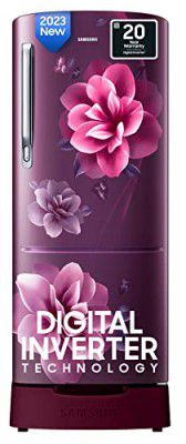 [Extra Rs.2143 OFF] Samsung 183 L 4 Star Digital Inverter Direct Cool Single Door Refrigerator (RR20C1824CR/HL)