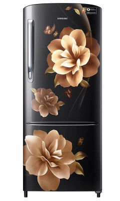Samsung 192 L 3 Star Inverter Direct cool Single Door Refrigerator(RR20A172YCB/HL, Camellia Black)