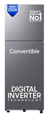 [Extra Rs.3750 OFF] Samsung 236 L, 3 Star, Convertible, Digital Inverter Frost Free Double Door Refrigerator (RT40H28U3THL)