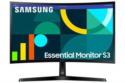 Samsung 24" Curved Monitor|1800R Curved Screen|100Hz |LS24D368GAWXXL|Black