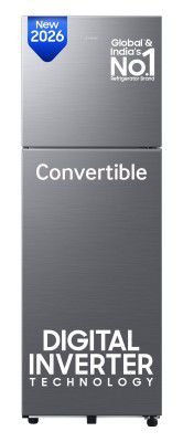 Samsung 256 L, 3 Star, Convertible, Digital Inverter Frost Free Double Door Refrigerator (RT40H30U3THL)