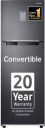 SAMSUNG 256 L (RT30C3733BX/HL) Frost Free Double Door 3 Star Convertible Refrigerator ...