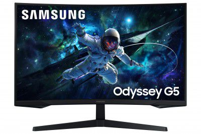 Samsung 32" Odyssey G5 2K Curved Gaming Monitor|QHD 2560 X 1440 | LS32CG550EWXXL |Black