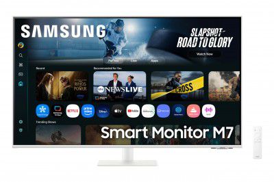 Samsung 43" 4K M7 Vision AI Smart Monitor | LS43FM701UWXXL|White