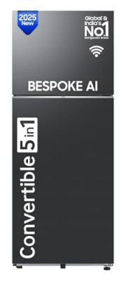 Samsung 467 L, 3 Star, Convertible 5-in-1, Digital Inverter, Frost Free Double Door, Bespoke AI WiFi Enabled Refrigerator (RT80F51C3KHL, Luxe Black)