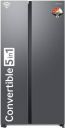 SAMSUNG 653 L Frost Free Side by Side 3 Star Refrigerator with Convertible 5-in-1 Digital Inverter WiFi Embedded  (Refined Inox, RS76CG8003S9HL)...