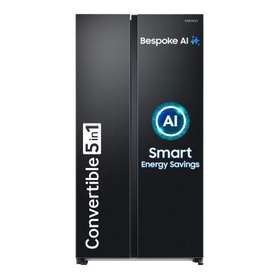 Samsung 653 L Frost Free Convertible 5In1 Side by Side Refrigerator (RS76CG8003B1HL)
