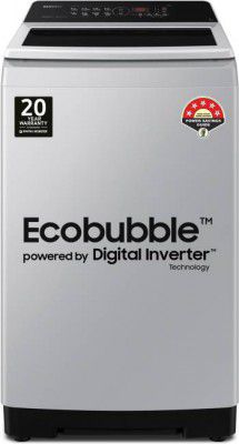 SAMSUNG 7 kg Soft Closing Door 5 star, Ecobubble, Digital Inverter Fully Automatic Top Load Washing Machine Grey  (WA70BG4441YYTL)