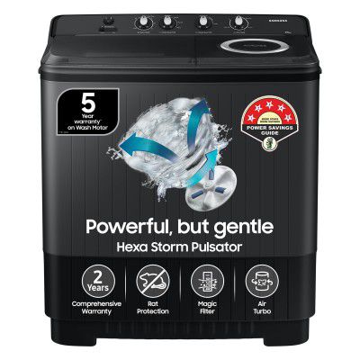 Samsung 9.5 Kg, 5 Star, Semi-Automatic Top Load Washing Machine (WT95A4260GD/TL)