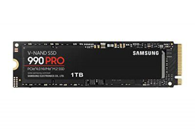 Samsung 990 PRO SSD 1TB PCIe 4.0 M.2 Internal Solid State Drive, Fastest Speed for Gaming, Heat Control, Direct Storage and Memory Expansion, MZ-V9P1T0B