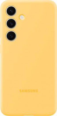SAMSUNG Back Cover for Samsung Galaxy S24  (Yellow, Flexible, Silicon)
